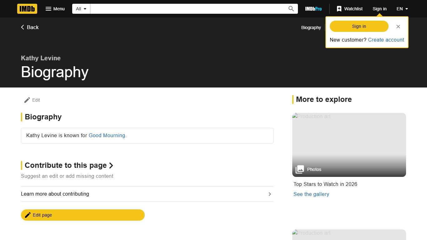 Kathy Levine - Biography - IMDb