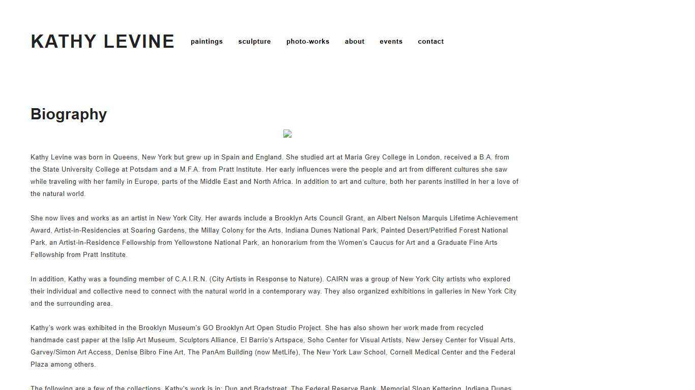 Kathy Levine - Page - Biography